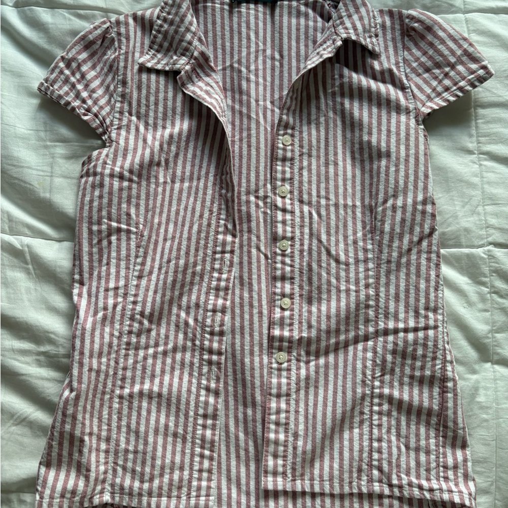 Striped Button-Up Shirt